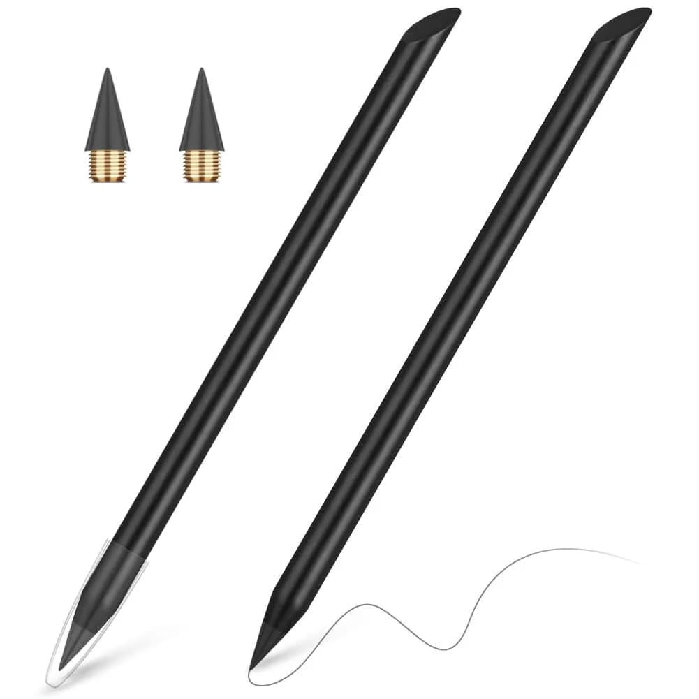 AUAUY 20PCS Inkless Pencil Refill | Graphite Nib, 0.5mm — Black