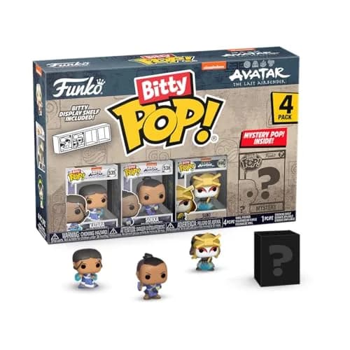 Funko Bitty POP! Avatar: TLA Katara, Sokka, Suki + Mystery 4-Pack | 2.3 cm (0.9 inch) Vinyl Figures thumbnail 1