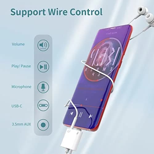 Zoyuzan USB-C to 3.5mm Headphone Audio Jack Adapter 2 Pack | Music + Charging thumbnail 5