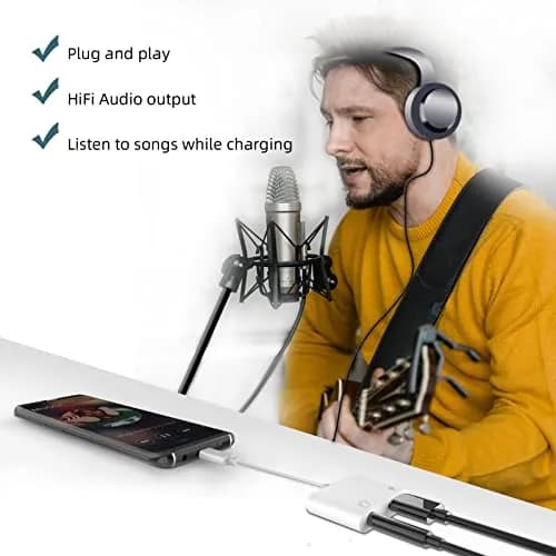 Zoyuzan USB-C to 3.5mm Headphone Audio Jack Adapter 2 Pack | Music + Charging thumbnail 2