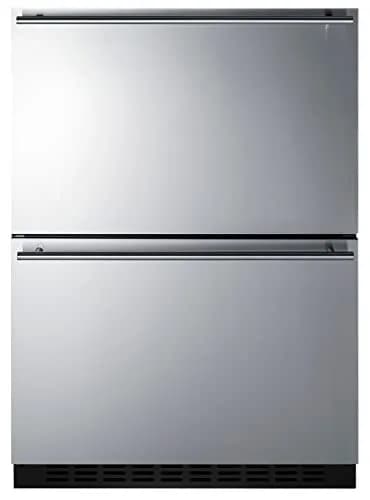 Summit ADFD243 24" Built-In 2-Drawer Freezer | ADA Compliant, 3.7 cu.ft. Capacity, Indoor/Outdoor Rated thumbnail 1