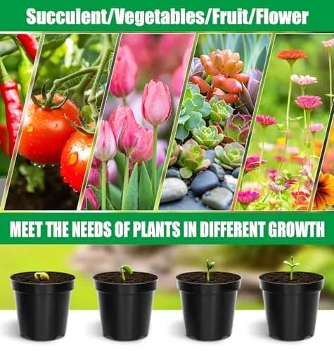 RooTrimmer 40 Pack 4 Inch Nursery Pots with Mesh Pad | Sturdy Plastic Flower Planters for Indoor & Outdoor Use thumbnail 5