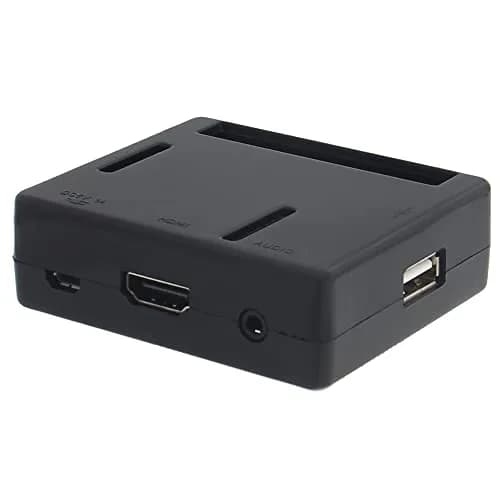 eleUniverse ABS Case with Cooling Fan for Raspberry Pi 3 Model A+ | Durable, lightweight ABS case with 4 fans, easy access ports, 72x62x23mm thumbnail 4