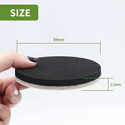 COVERCORNER Felt Furniture Sliders for Hardwood Floors 16 PCS, 3 1/2" (8.89 cm) | Move Heavy Furniture Easily thumbnail 3