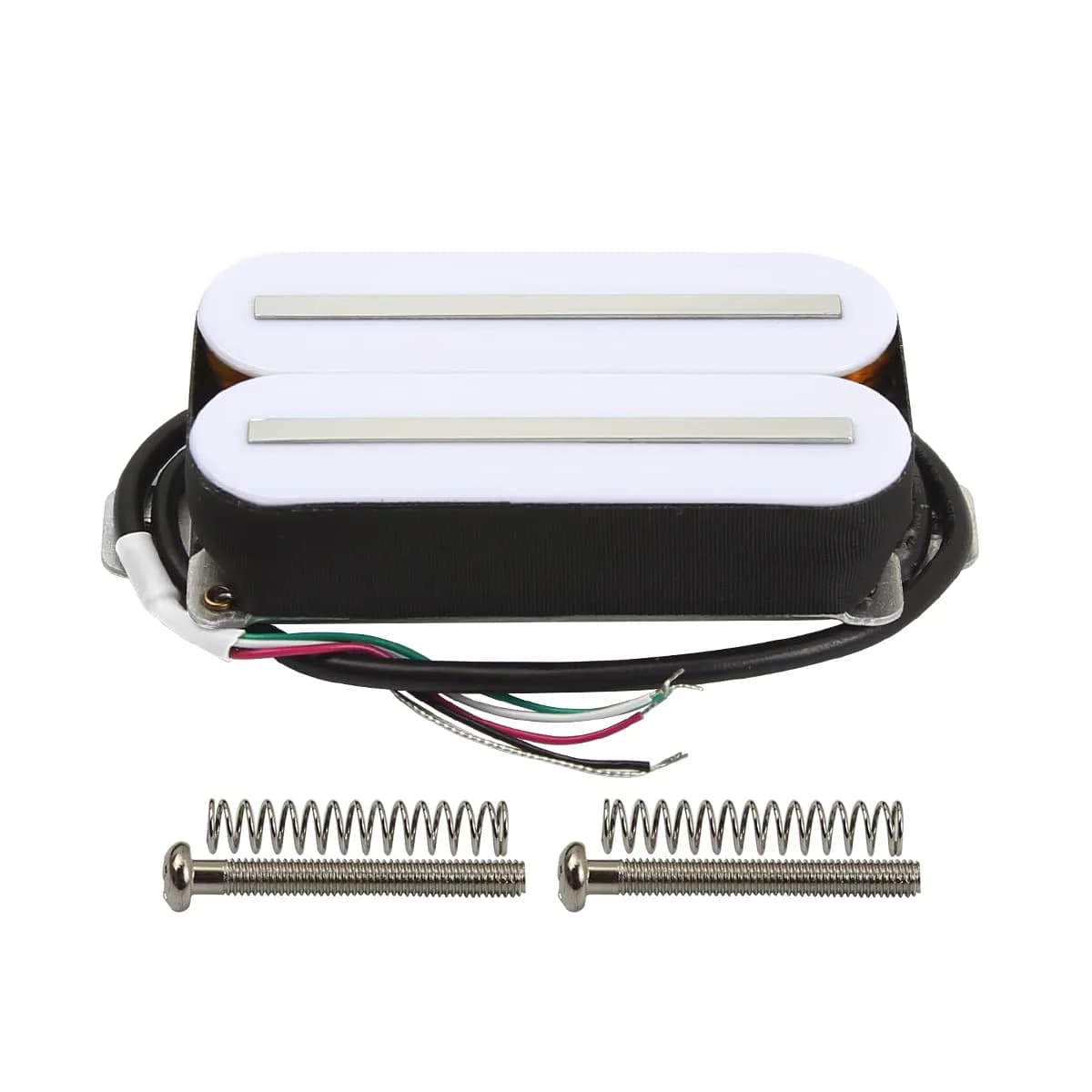FLEOR Neck Humbucker Pickup Ceramic White | Dual Rail, 7-8K Resistance - main product image