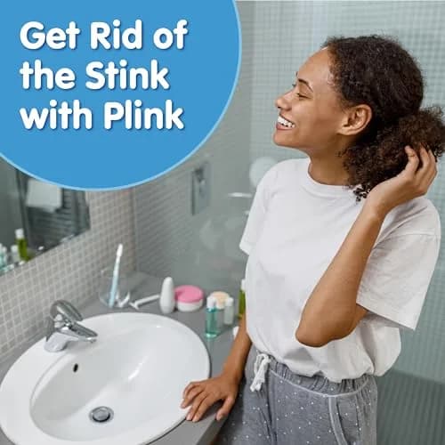 Plink Fizzy Drain Cleaner & Deodorizer Tablets, Lemon Freshener, 18 Count | Fizzing & Freshening Drain Odors thumbnail 5