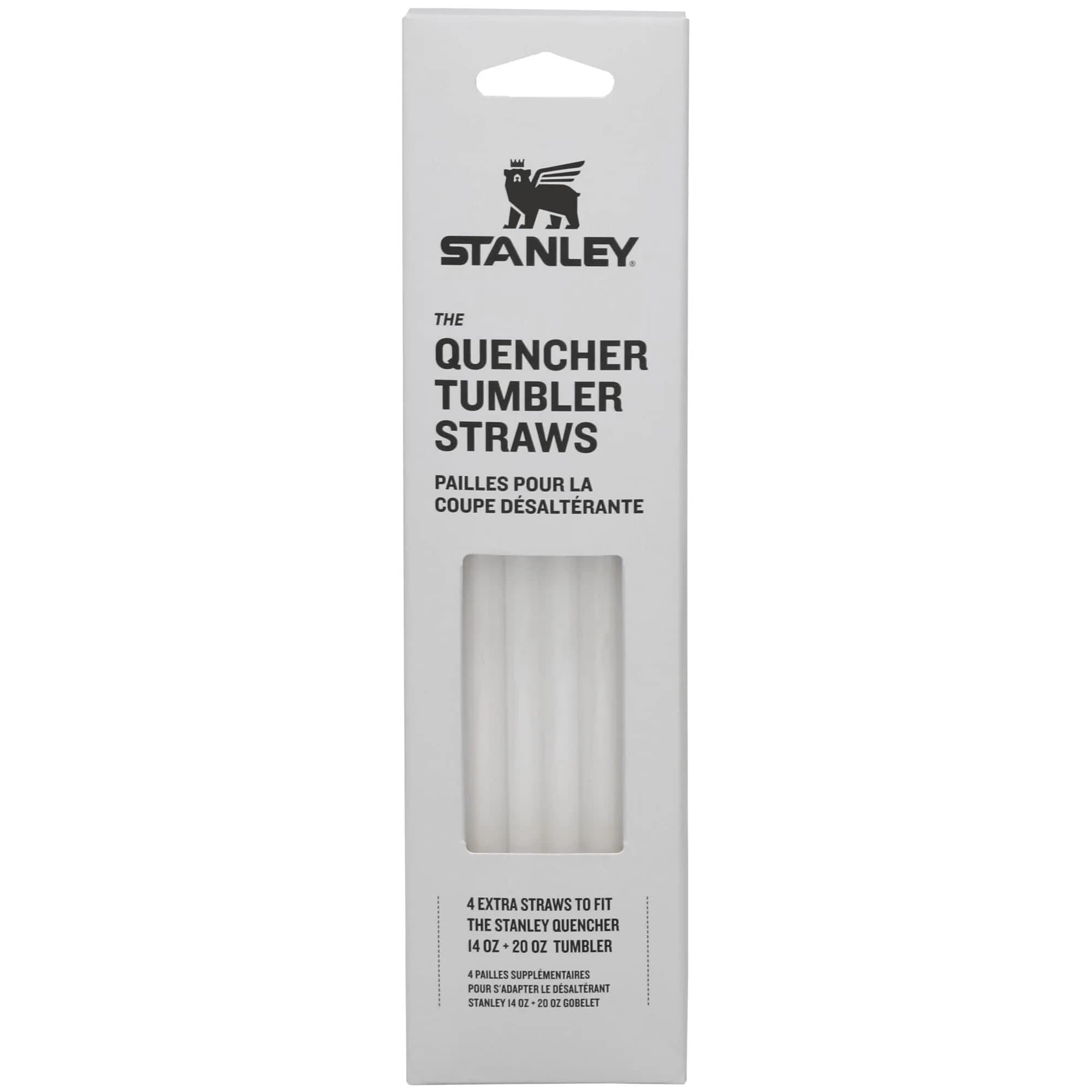 Stanley Quencher Tumbler Straws for 14 or 20 oz | BPA-Free Stainless Steel Replacement Straws (4-Pack)