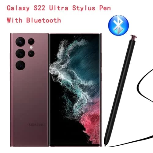 Alovexiong Replacement S Pen for Samsung Galaxy S22 Ultra 5G Stylus with Bluetooth | Burgundy, 2cm (0.8in) thumbnail 4