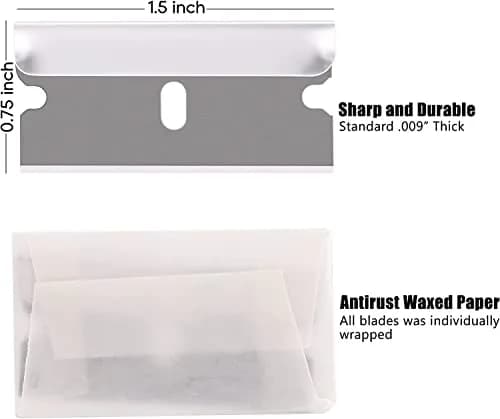 REXBETI 1400-Pack Single Edge Razor Blades | Heavy-Duty Steel for Industrial & Household Use thumbnail 6