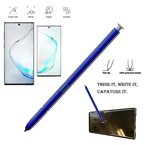 LiXiongBao Replacement S Pen for Samsung Galaxy Note 10 & Note 10+ Aura Glow Silver | 4096 Pressure Levels thumbnail 4