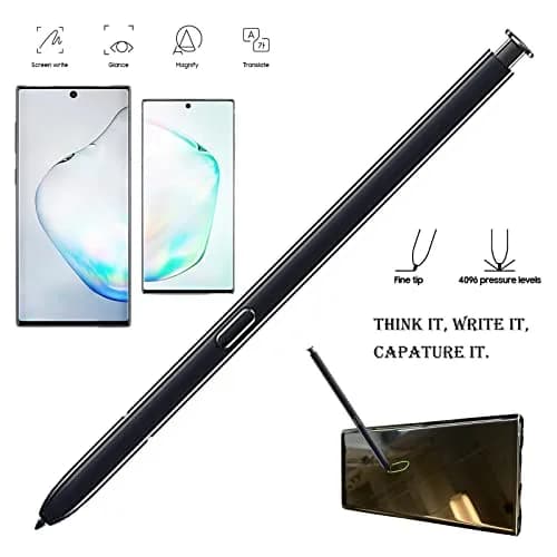 LiXiongBao Note 10 S Pen Replacement for Samsung Galaxy Note 10 Pen, Aura Black | Bluetooth Stylus with 4096 Pressure Levels thumbnail 2