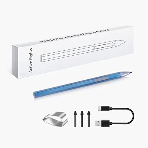 SSS·GRGB Active Stylus Pen for HP Envy x360 & Spectre x360 | Tilt & Pressure Sensitive, Rechargeable, Palm Rejection, Blue thumbnail 7