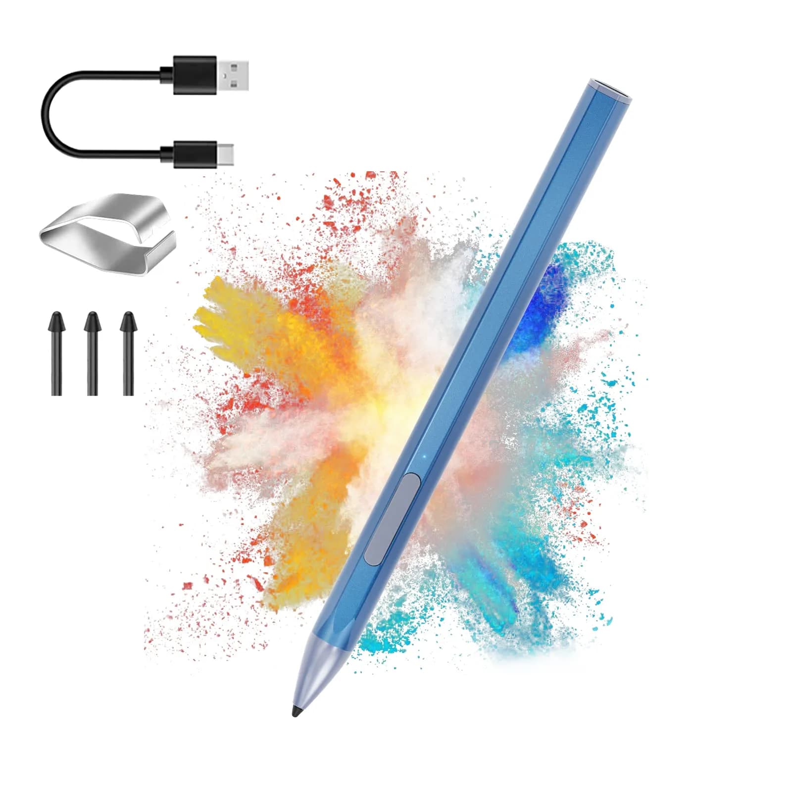 SSS·GRGB Blue MPP 2.0 Stylus Pen with Tilt Sensitivity & 4096 Pressure Sensitivity | Compatible with select ASUS Laptops — Blue