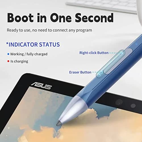 SSS·GRGB Blue MPP 2.0 Stylus Pen with Tilt Sensitivity & 4096 Pressure Sensitivity | Compatible with select ASUS Laptops thumbnail 5