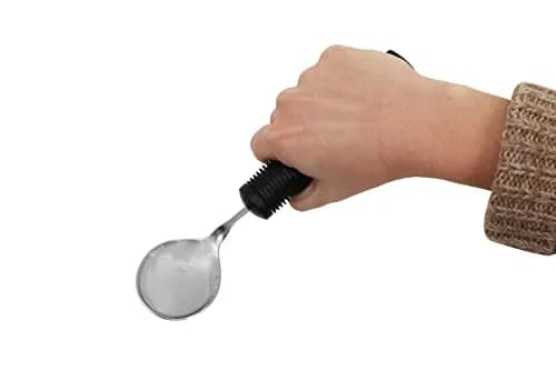 KMINA Adaptive Spoon for Arthritic Hands & Parkinsons | Bendable, Swivel, Non-Slip Handle thumbnail 4