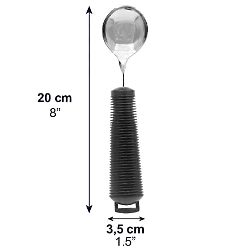 KMINA Adaptive Spoon for Arthritic Hands & Parkinsons | Bendable, Swivel, Non-Slip Handle thumbnail 5