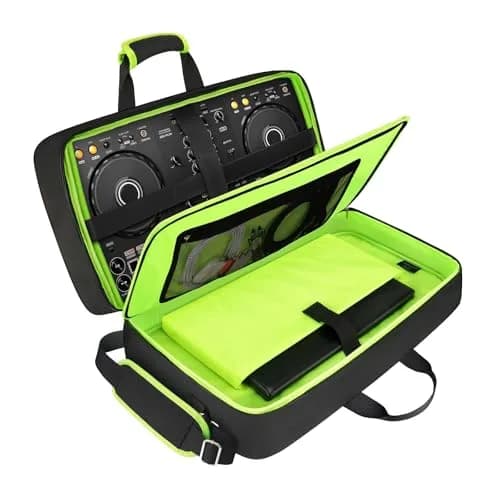 SNIGJAT DJ Controller Case for DDJ FLX4/400/REV1 with Laptop Compartment, 53.98cm x 30cm x 6.35cm (21.5"x11.8"x2.5") thumbnail 1
