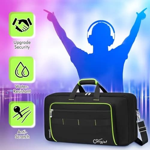 SNIGJAT DJ Controller Case for DDJ FLX4/400/REV1 with Laptop Compartment, 53.98cm x 30cm x 6.35cm (21.5"x11.8"x2.5") thumbnail 5