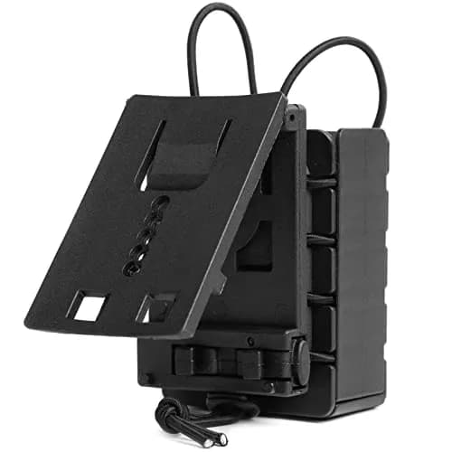 LUITON Tactical Polymer Radio Holster for BaoFeng UV5R, Kenwood, Icom, Retevis - Black (156g / 5.29oz) thumbnail 3
