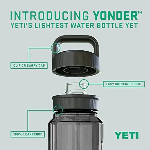 YETI Yonder 1L (34 oz) Water Bottle with Leakproof Chug Cap | Shatter-Resistant & BPA-Free for Active Use thumbnail 2