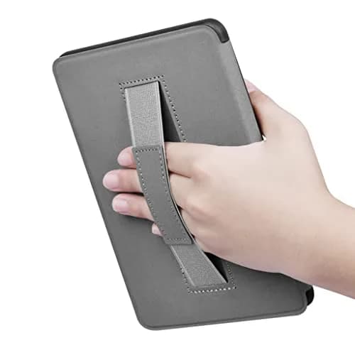 Zcooooool Fabric Cover for Kindle Paperwhite 10th Gen (2018) 6" | Smart Sleep Wake Hand Strap Black thumbnail 5