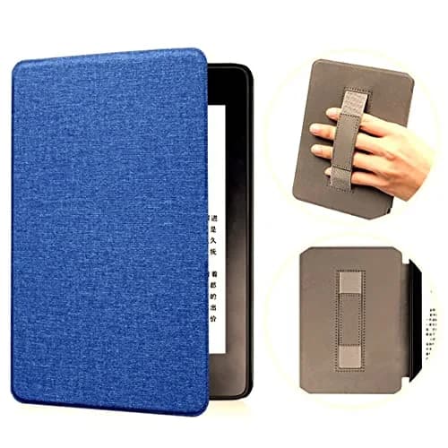Zcooooool Fabric Cover for Kindle Paperwhite 10th Gen (2018) 6" | Hand Strap & Auto Sleep Wake thumbnail 1