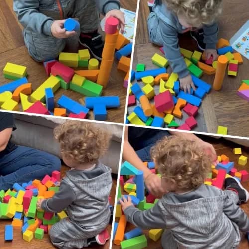 Pairez Toys Foam Building Blocks for Toddlers 2-4, 81PCS Soft Blocks Toy | ASTM-Tested Educational Toy thumbnail 4