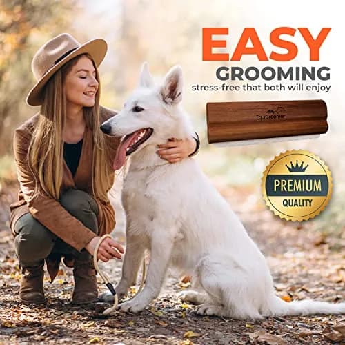 EquiGroomer 5-Inch Undercoat Deshedding Brush for Dogs & Cats, Mahogany | Removes Loose Fur & Undercoat thumbnail 6