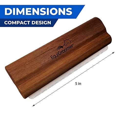 EquiGroomer 5-Inch Undercoat Deshedding Brush for Dogs & Cats, Mahogany | Removes Loose Fur & Undercoat thumbnail 4