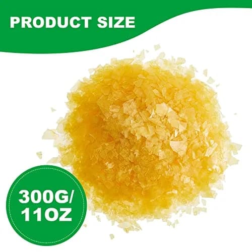 Weewooday Blonde Shellac Flakes 300g (11 oz) | Natural Resin Finish for Woodworking & Restoration thumbnail 2