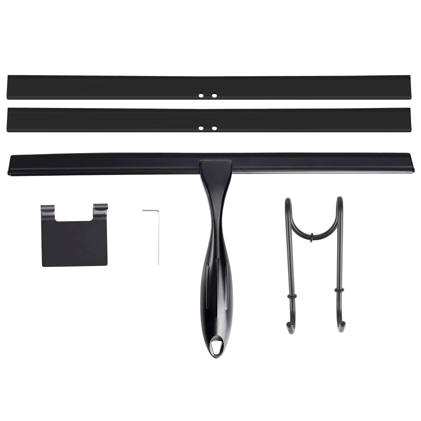TOOVEM 14'' Shower Squeegee for Glass Doors & Windows | Stainless Steel Bathroom Tool - main product image
