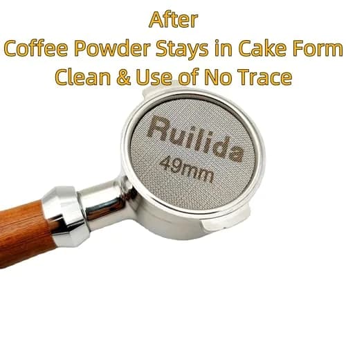 Ruilida Espresso Puck Screen 49mm | Reusable Stainless Steel Filter Plate for Espresso Portafilter (49mm) thumbnail 4