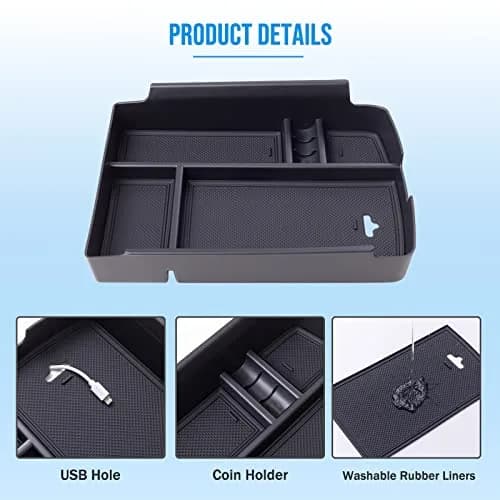 TOPINSTALL Center Console Tray for VW Atlas 2018-2023 | Interior Organizer & Storage thumbnail 5