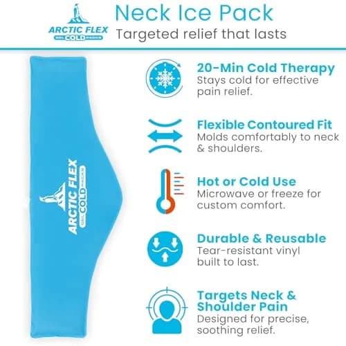 Arctic Flex Neck Ice Pack - Cold Compress Shoulder Therapy Wrap - Cool thumbnail 2