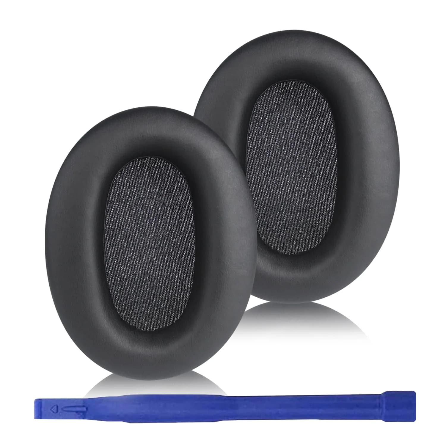 Adhiper Black Replacement Ear Pads for Sony WH-CH720N, WH-CH710N Headphones | Soft Protein Leather & Memory Foam - main product image