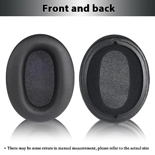 Adhiper Black Replacement Ear Pads for Sony WH-CH720N, WH-CH710N Headphones | Soft Protein Leather & Memory Foam thumbnail 3