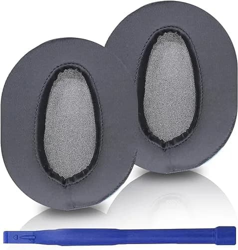 Adhiper Black Replacement Earpads for Sony WH-CH700N/CH710N/CH720N Headphones | Ice Silk & Memory Foam Comfort thumbnail 1