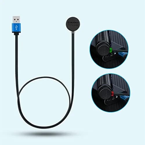 OLIGHT MCC 3 Charger in Black | Compact Magnetic USB-C Cable for Flashlights thumbnail 7