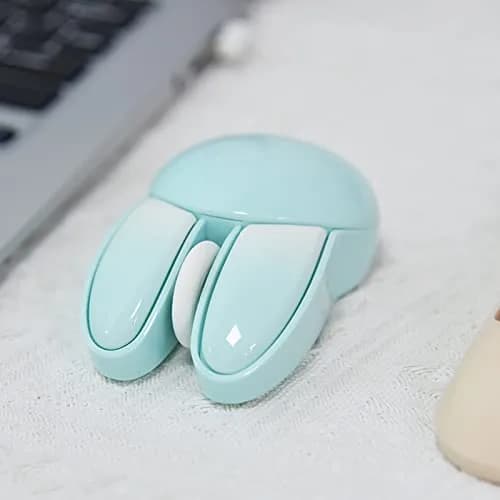 Lomiluskr Cute Bunny Wireless Mouse 1200 DPI | Silent, Lightweight, Candy Colors for Girls & Kids thumbnail 5