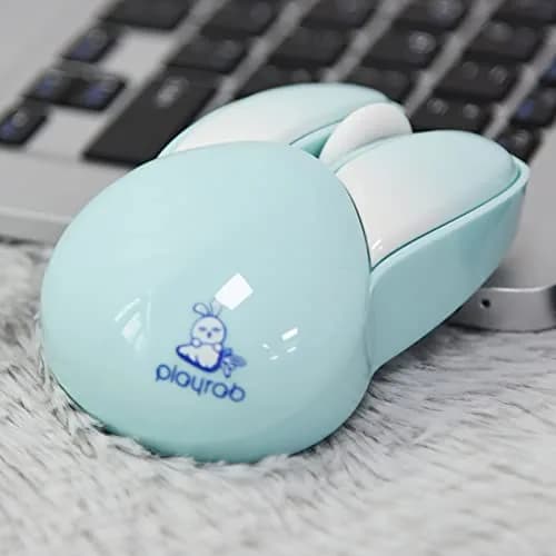 Lomiluskr Cute Bunny Wireless Mouse 1200 DPI | Silent, Lightweight, Candy Colors for Girls & Kids thumbnail 8