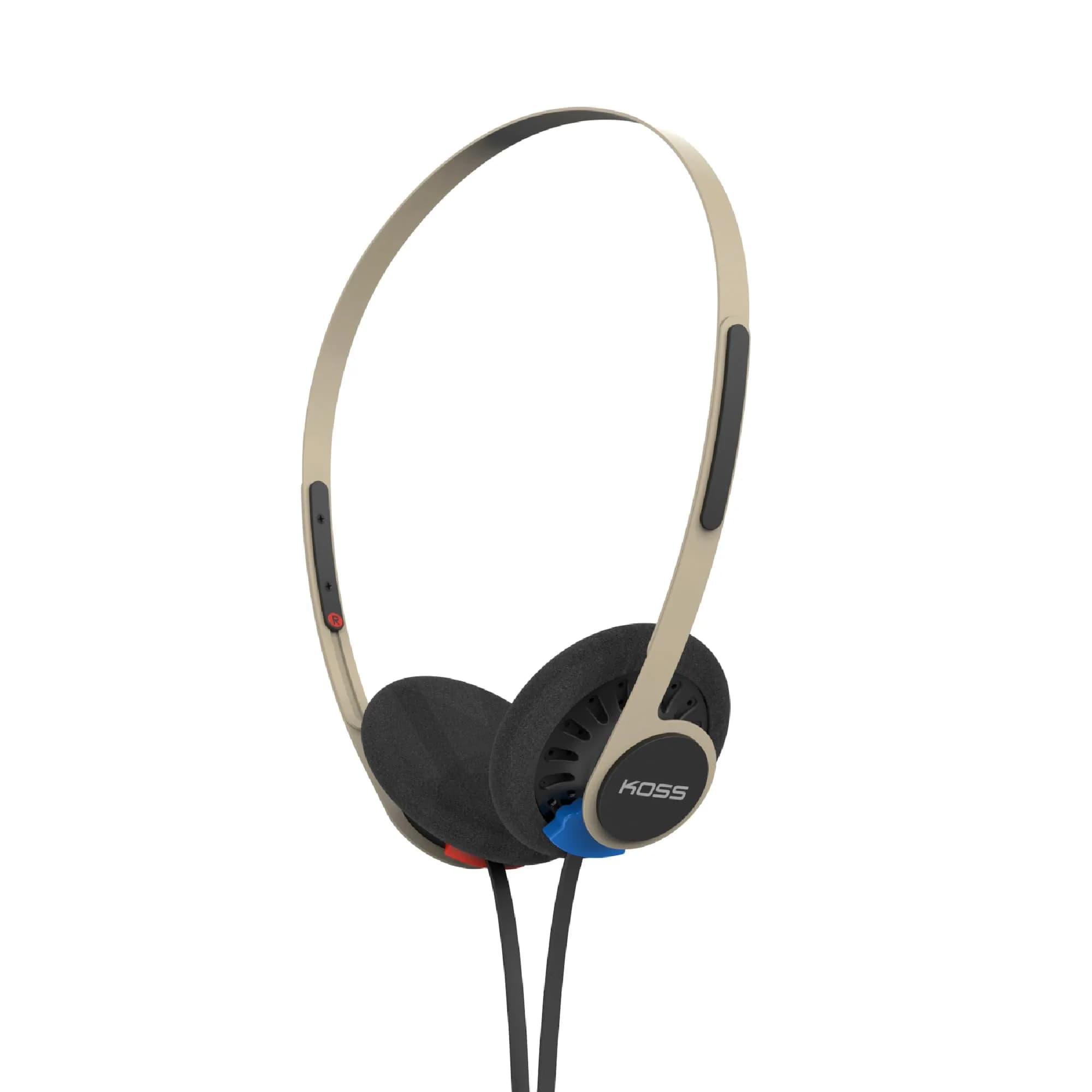 Koss KPH40 Utility On-Ear Headphones, Stealth Grey | Retro Open-Back Design, Audiophile Sound — Rhythm Beige
