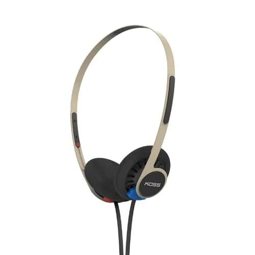 Koss KPH40 Utility On-Ear Headphones Rhythm Beige | Detachable Cord & 3.5mm Jack thumbnail 1