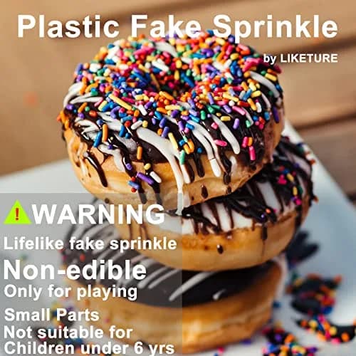 LIKETURE Fake Sprinkles 12 Jars 180g | DIY Nail Art & Resin Crafts | 12 Mixed Colors thumbnail 3