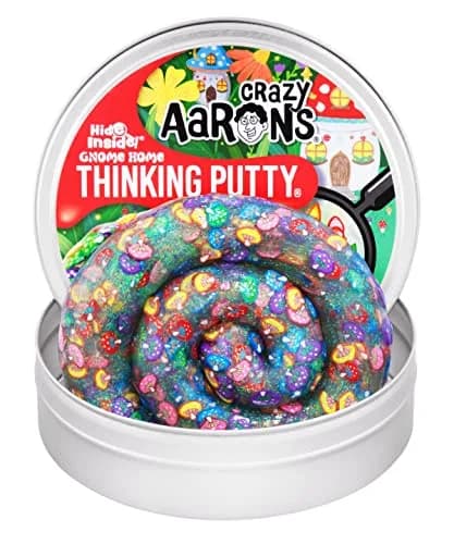 Crazy Aaron's Thinking Putty - Gnome Home - Multi-Color Sensory Putty 4" Tin | Creative Stress Relief Toy for Kids & Adults thumbnail 1