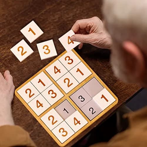 Keeping Busy Sudoku Dementia Activities for Seniors | Alzheimer Products for Elderly Patients | Fun Memory Game Toy & Cognitive Brain Puzzle for Senior Citizens w/Memory Loss or Alzheimers thumbnail 6