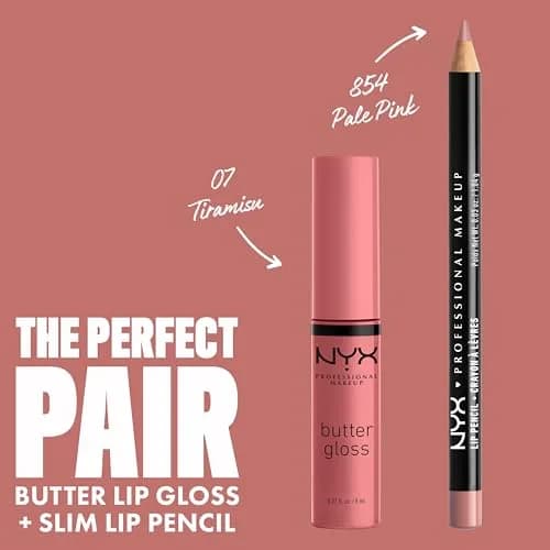 NYX PROFESSIONAL MAKEUP Butter Gloss, Tiramisu Brown (Pack of 2) | Non-Sticky, Sheer-Medium Coverage thumbnail 4