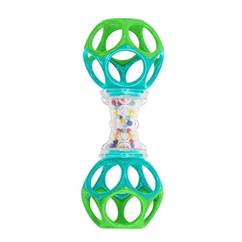 Bright Starts Oball Shaker Rattle Toy 2-Pack | BPA-Free, Easy-Grip for Newborns thumbnail 2