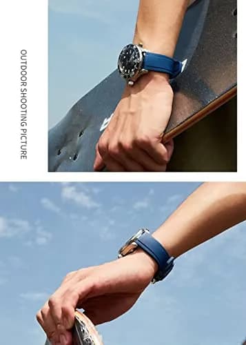 Niziruoup Fluororubber Watch Band 20mm 21mm 22mm | Quick Release FKM Rubber Strap for Men & Women thumbnail 6
