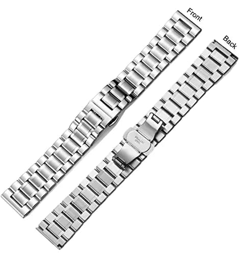 Niziruoup Stainless Steel Watch Band 20mm (0.79in) | Universal Metal Watch Strap for Smartwatches & Traditional Watches thumbnail 8