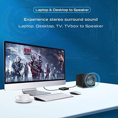 RYXN USB to Optical & 3.5mm Audio Converter with OTG Adapter | 192kHz/24-bit Digital to Analog Audio thumbnail 5